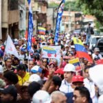 Chavistas marchan en Caracas y juran defender a Venezuela de las “amenazas” de EE.UU