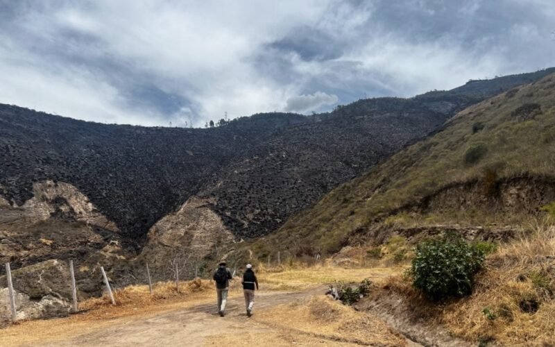 Instituto Metropolitano de Patrimonio de Quito estudia evidencia arqueológica hallada tras incendio forestal en Casitagua